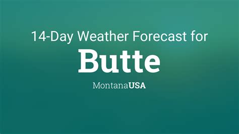 10-day weather forecast butte montana|butte mt extended forecast.